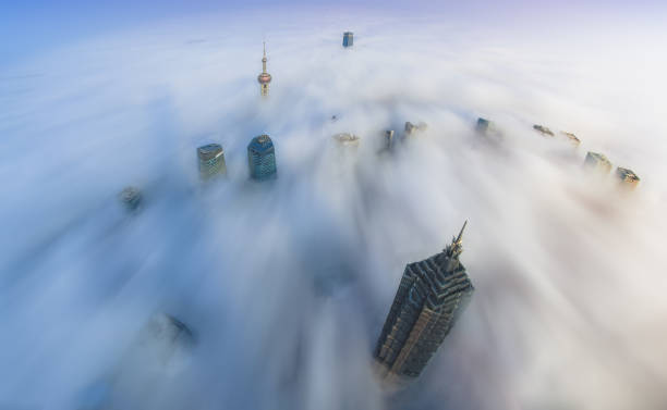 istock Shanghai in fog 950348184