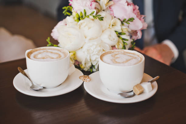 istock Drawing hearts on a coffee foam 4246. 950359942