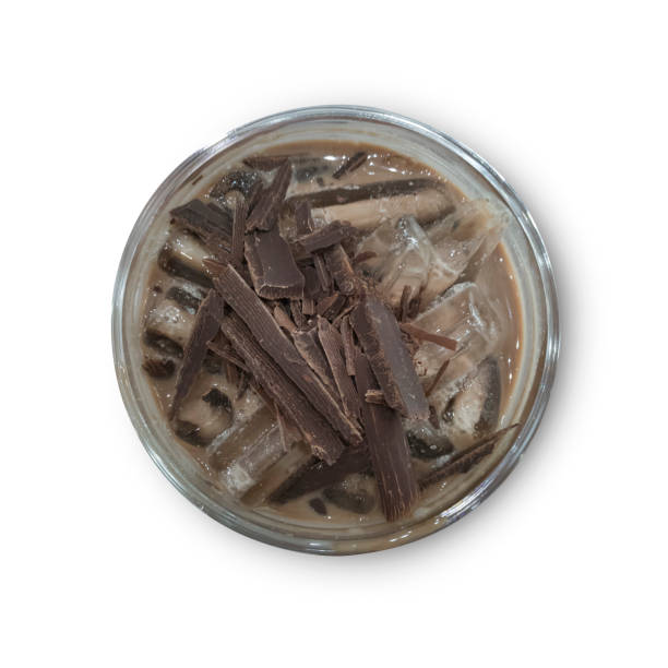 istock Cocoa with dark chocolate topping in takeaway cup 950365012