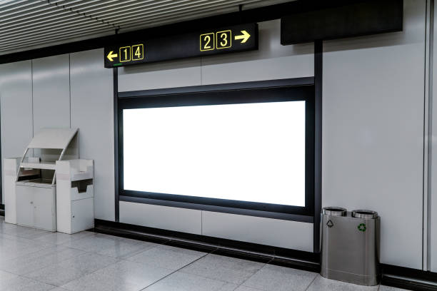istock Blank billboards in modern city subway stations. 950365186