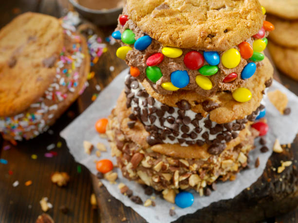 istock Chocolate Chip Cookie Ice Cream Sandwiches 950371668