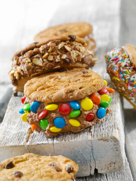 istock Chocolate Chip Cookie Ice Cream Sandwiches 950371670