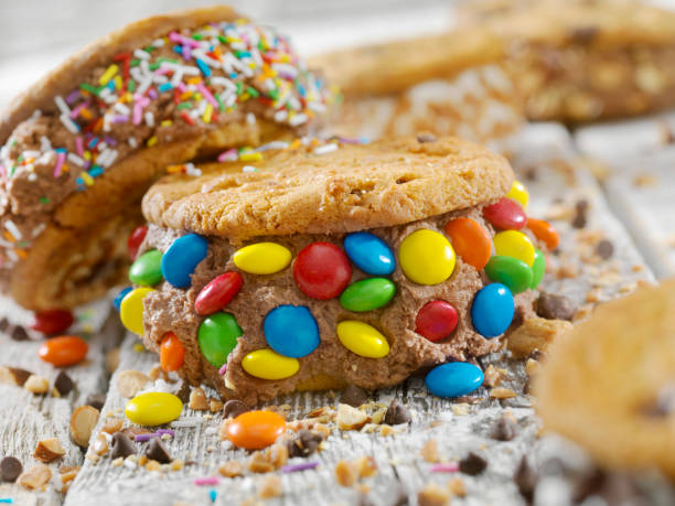 istock Chocolate Chip Cookie Ice Cream Sandwiches 950371936