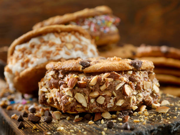 istock Chocolate Chip Cookie Ice Cream Sandwiches 950371946