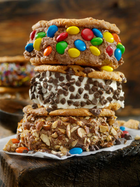 Chocolate Chip Cookie Ice Cream Sandwiches