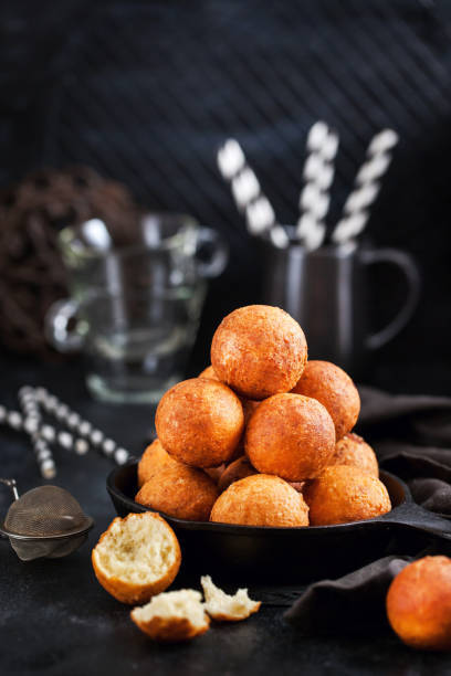 istock Fresh delicious homemade cottage cheese ball donuts 950376420