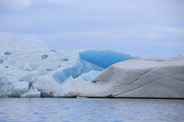 fjallsarlon 호수, 빙하 호수, 남쪽 아이슬란드 - breidarlon 뉴스 사진 이미지