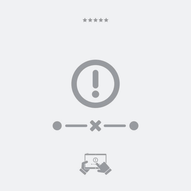 Network connection out icon Flat and isolated vector eps illustration icon with minimal and modern design connection interrupted stock illustrations