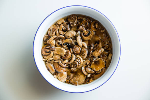 A bowl of washed mushroom ready to be cooked