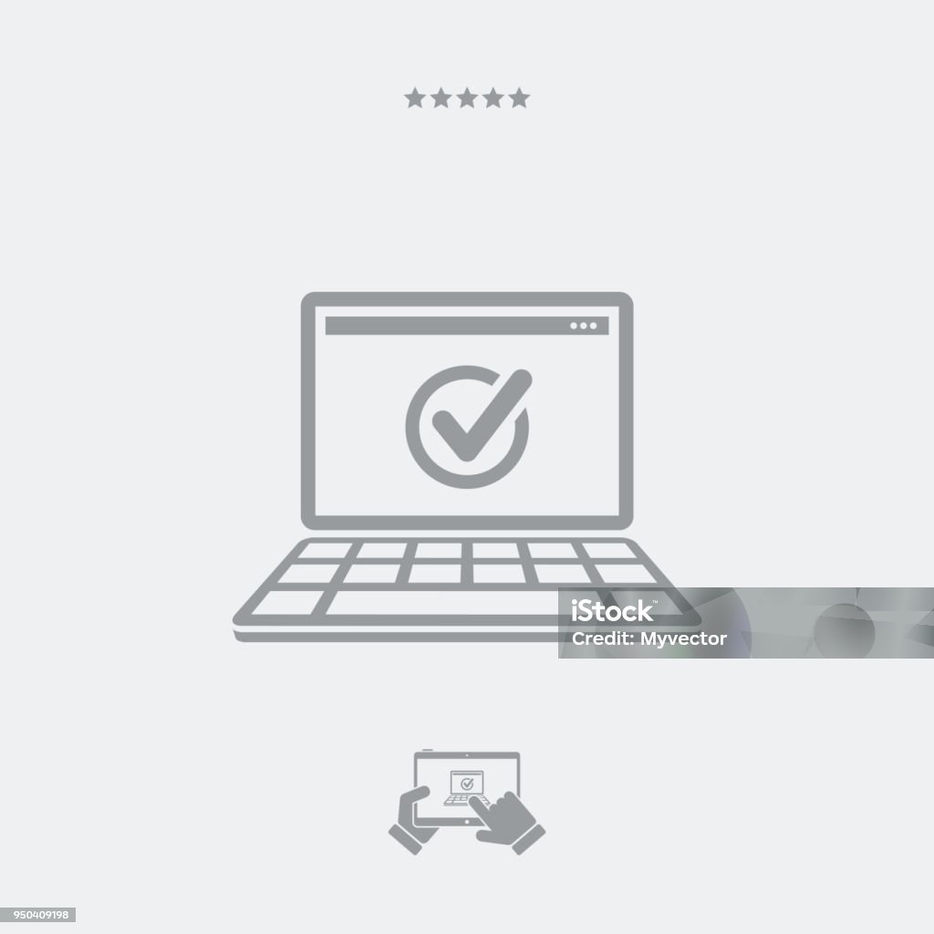 Computer Check Stock Computer Check Stock Illustration - Download Image Now - Agreement ...
