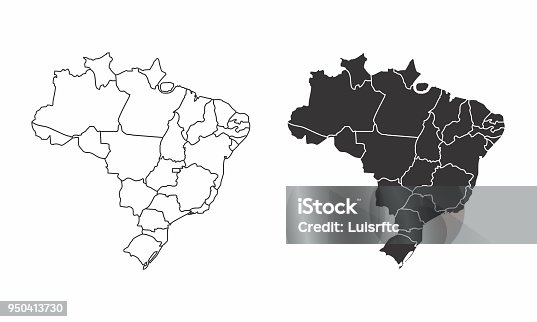 istock Maps of Brazil 950413730