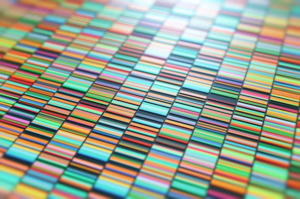 3D Illustration of a method of colored DNA sequencing. 3D Illustration of a method of colored DNA sequencing. crispr stock pictures, royalty-free photos & images