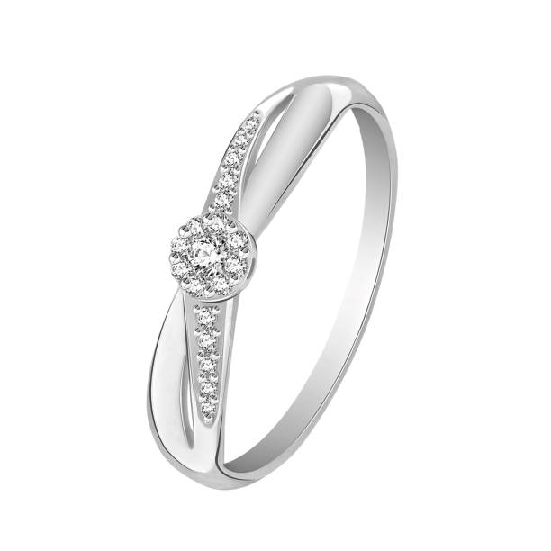 istock Ring of gold with diamonds (on white background) 950417032
