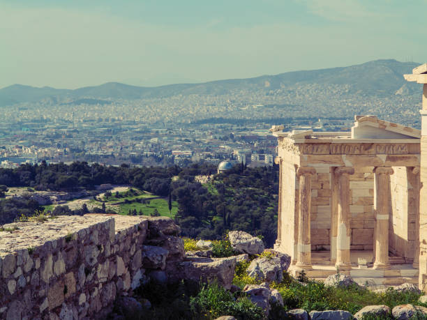 istock Acropolis in Athens, Greece. Parthenon temple on a sunset. 950424462