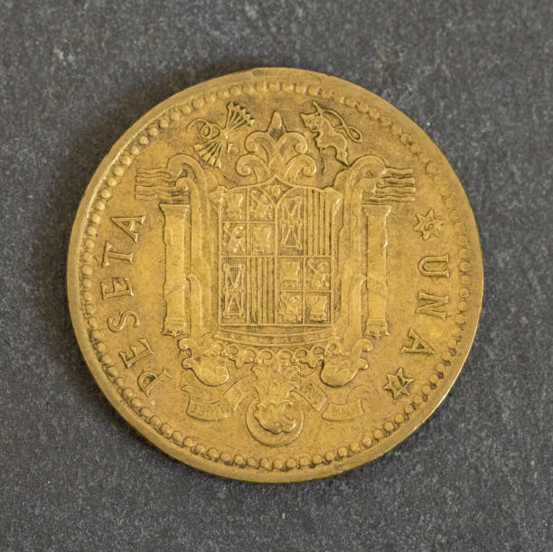 istock antique one peseta coin 950429806
