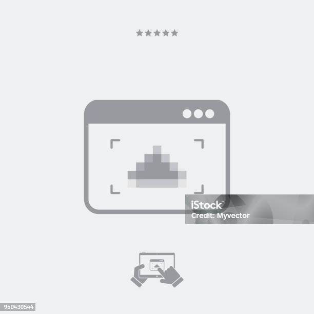 Computer Low Resolution Image Low Resolution Image In Application Window Stock Illustration ...