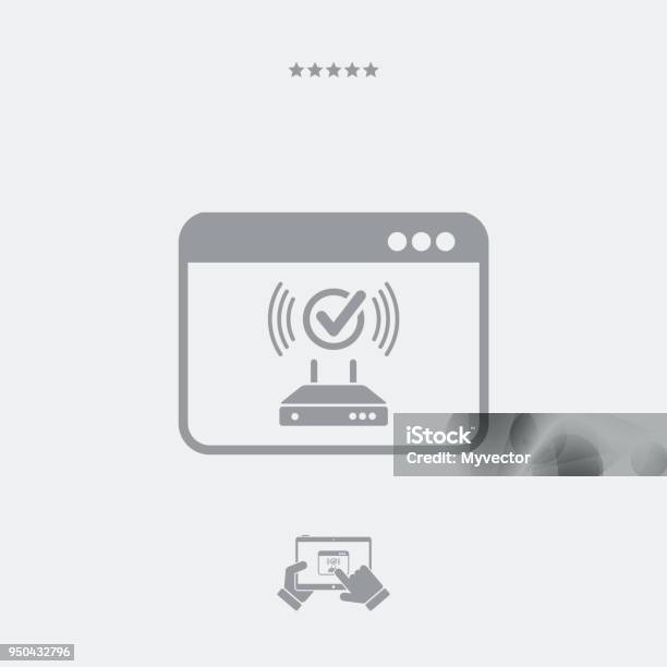 Check Connection Router Window Stock Illustration - Download Image Now ...