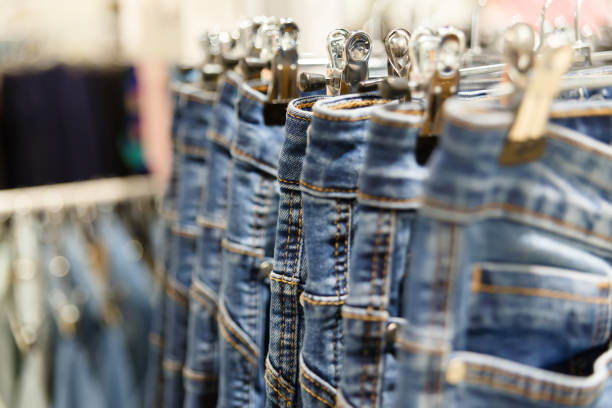 istock Set of blue jeans 950437238