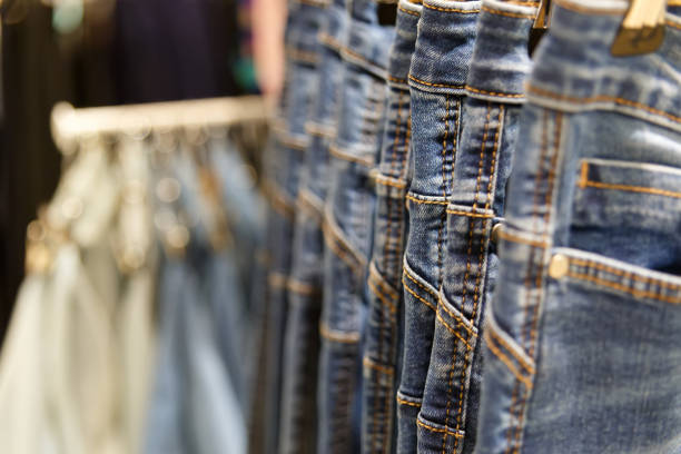 istock Set of blue jeans 950437240