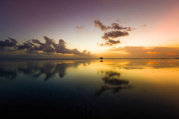 istock surfer at sunset, bali island, indonesia 950439014