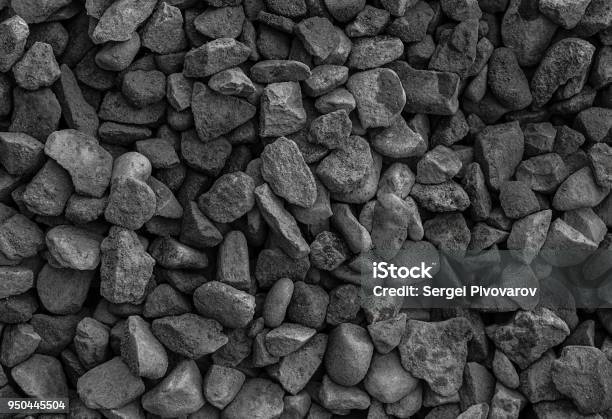 Gravel Gray Dust Background Geology Texture Monochrome Set Of Stones  Closeup Stock Photo - Download Image Now - iStock