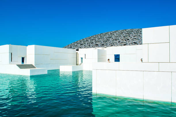 Louvre Abu Dhabi museum of art and civilization stock photo