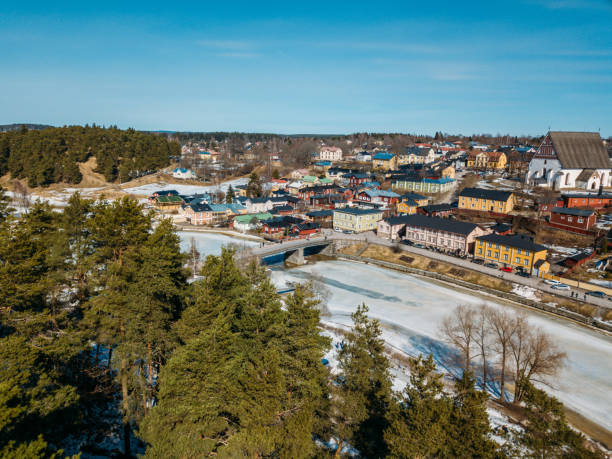 istock Porvoo at sunset in spring time 950460286