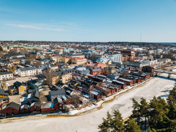 istock Porvoo at sunset in spring time 950460326