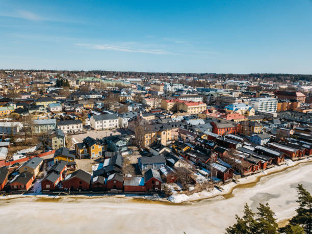 istock Porvoo at sunset in spring time 950460382