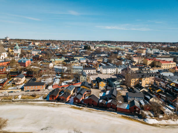 istock Porvoo at sunset in spring time 950460444