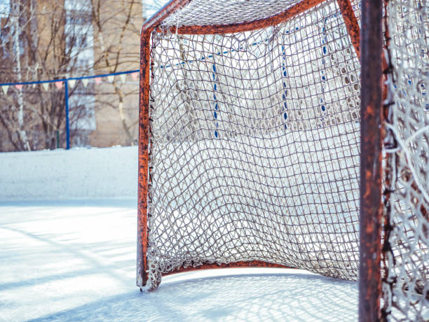 istock close up hockey gates on a sunny day outside 950463030