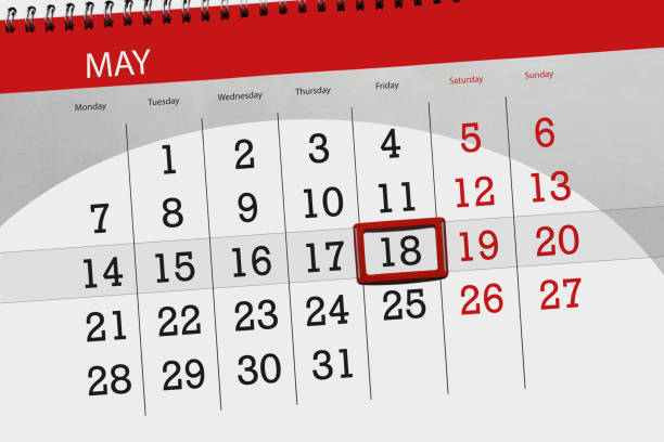 istock The daily business calendar page 2018 May 18 950469316