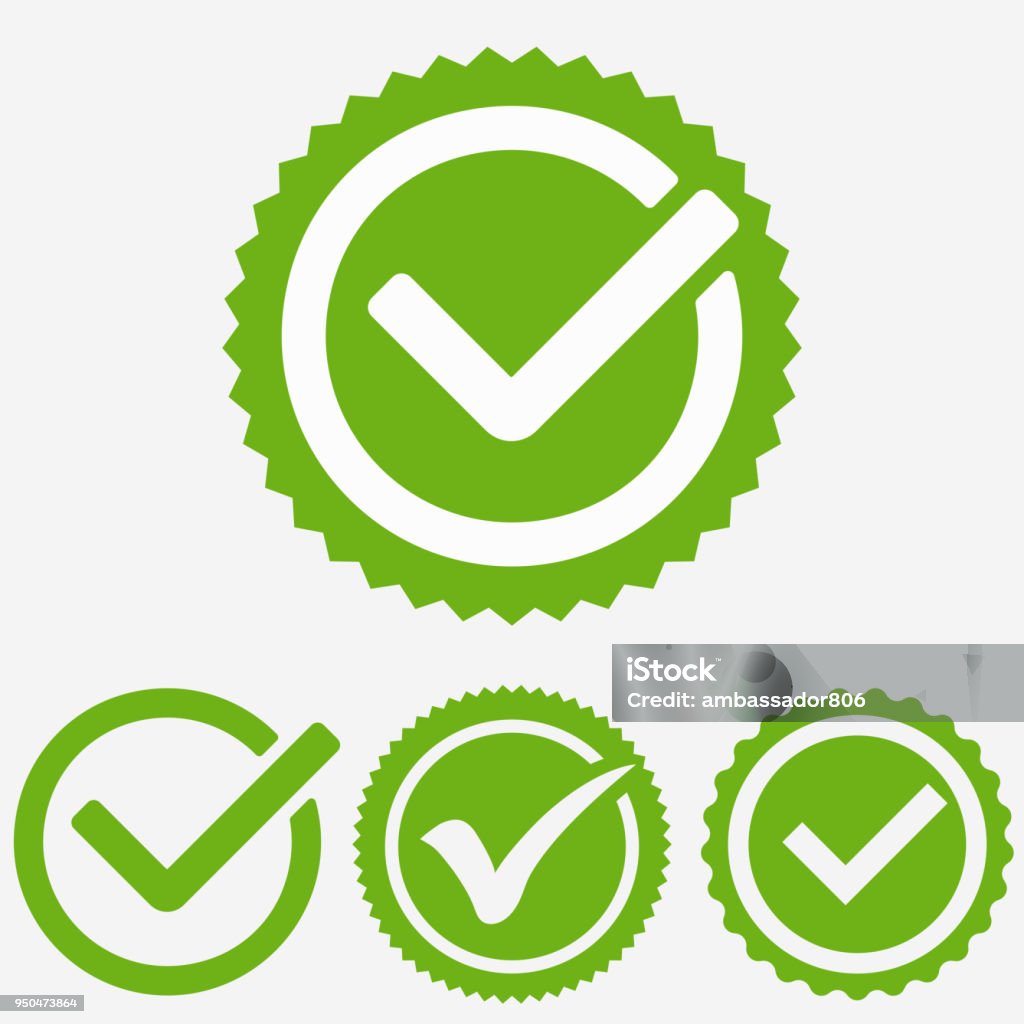 Green tick mark. Check mark icon. Tick sign. Green tick approval vector Green tick mark. Check mark icon. Tick sign. Green sign approval isolated on white background. Vector Icon Symbol stock vector