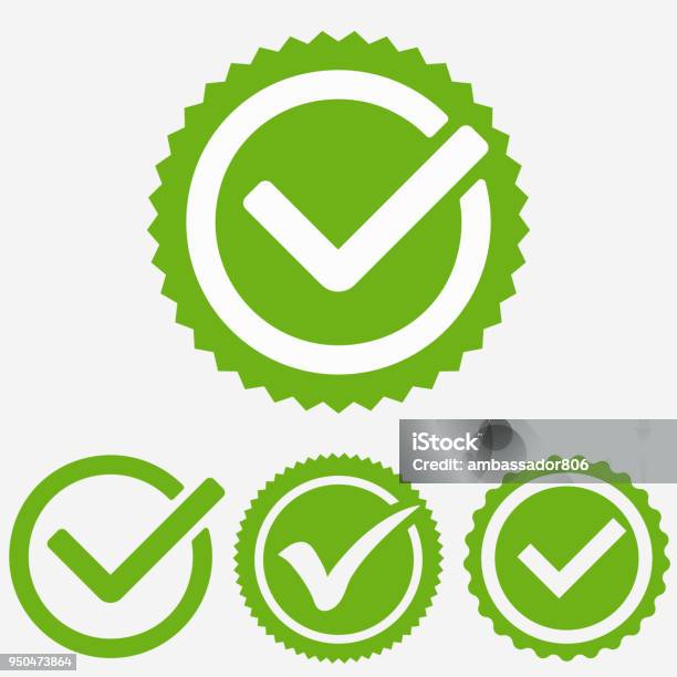 Green Tick Mark Check Mark Icon Tick Sign Green Tick Approval Vector Stock Illustration - Download Image Now