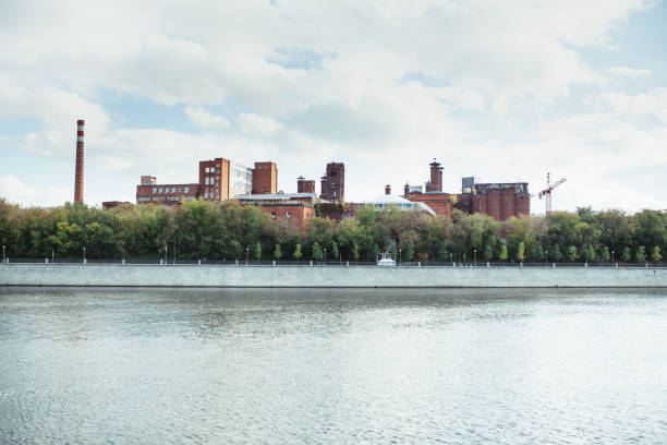 istock factory building on the Moscow river in Russia 950477236