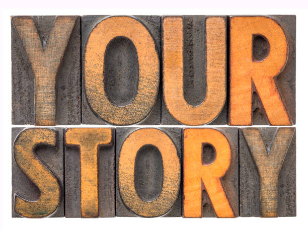 istock your story word abstract in wood type 950478134