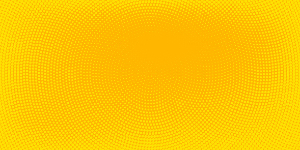 Yellow halftone spotted background