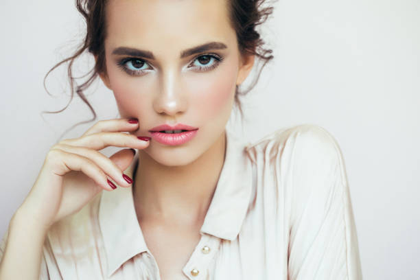 istock Beautiful woman with light make-up 950482326
