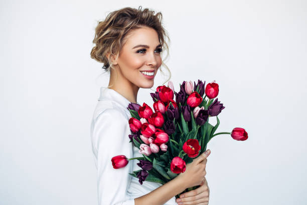 istock Beautiful woman with perfect hairstyle 950485436