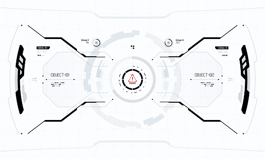 Futuristic Scifi Technology Hud Screen Stock Illustration - Download ...