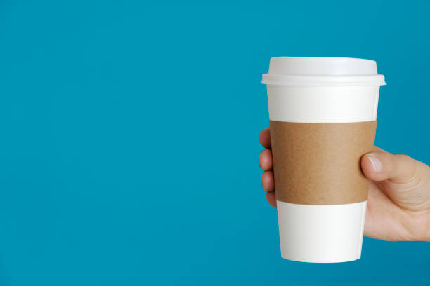 hot drink - coffee take out food cup paper imagens e fotografias de stock