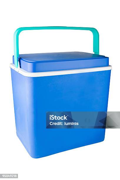 Cool Box Stock Photo - Download Image Now - Blue, Cooler - Container, Clipping Path