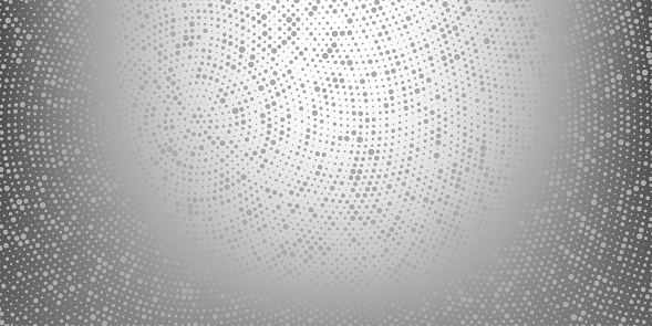 Silver colored halftone spotted background