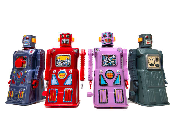 istock Vintage tin robot toys 950506232