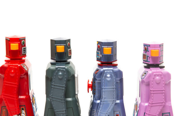 istock Vintage tin robot toys 950506288
