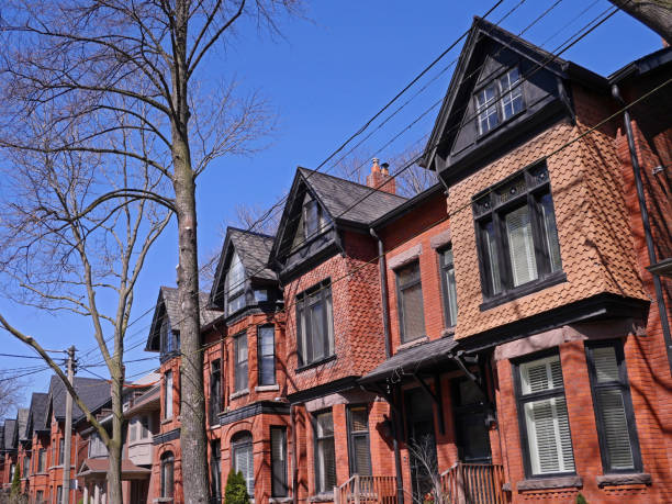 istock Victorian row houses with gables 950506926
