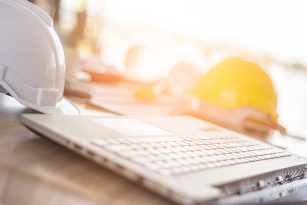 istock architect and engineer work concept with working stuff on wooden desk 950510878