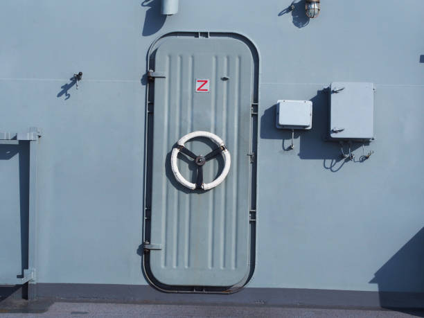 istock Metal entrance locked door 950515480
