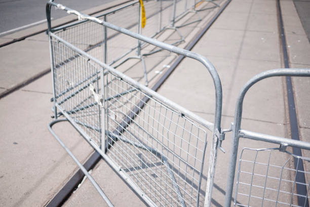 istock Metal Fence Barricade 950527934