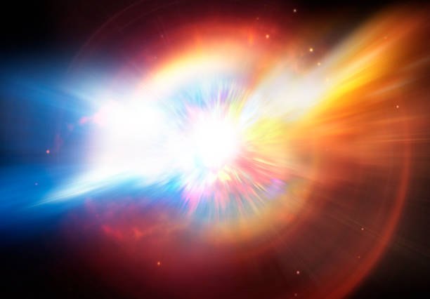 ilustracja wybuchu planety lub gwiazdy supernowej. - supernova zdjęcia i obrazy z banku zdjęć